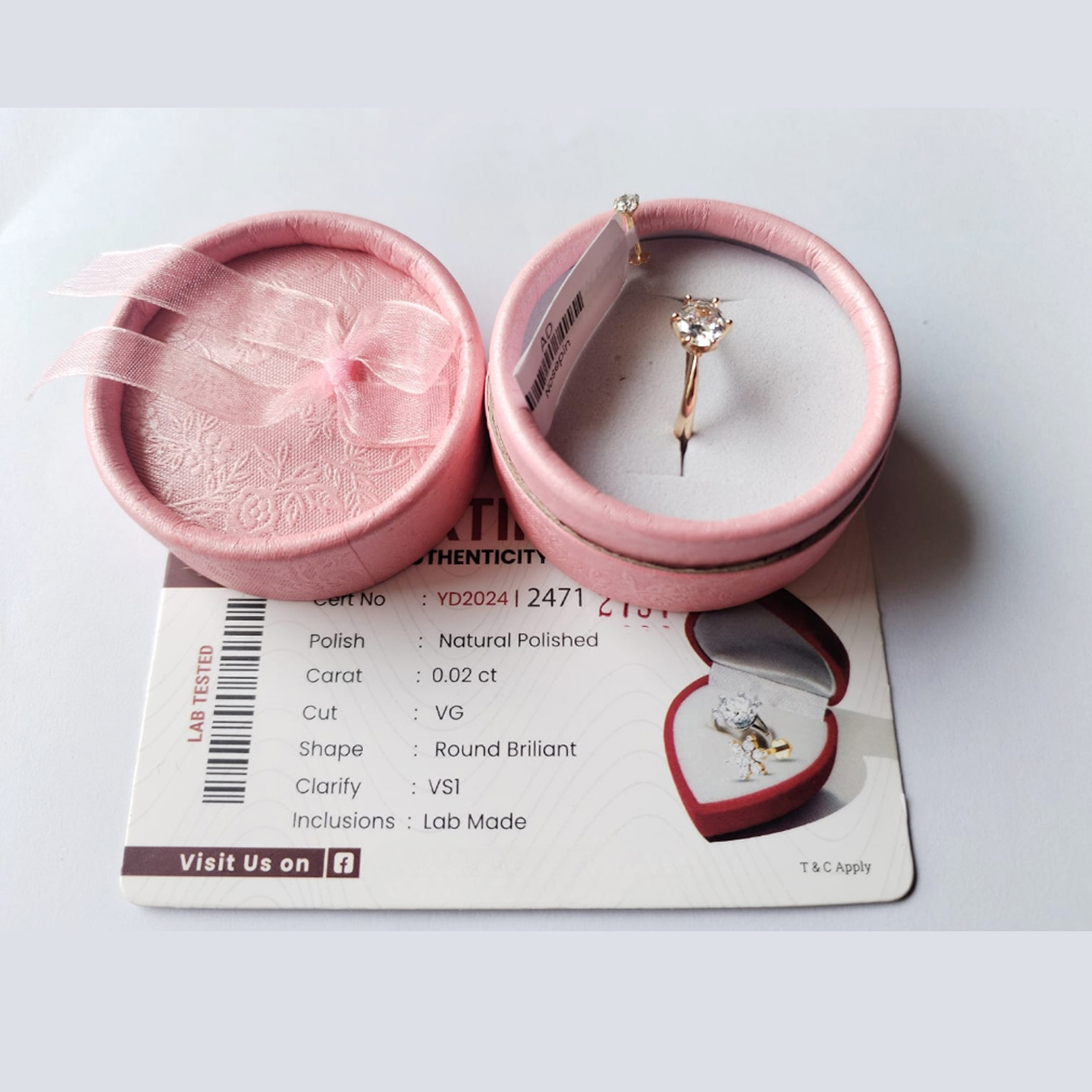 One Stone Nakful and finger ring